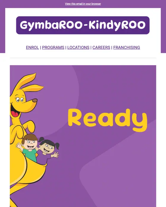 GymbaROO-KindyROO promotional email