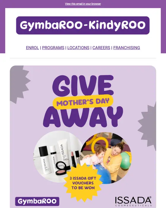 GymbaROO promotional email