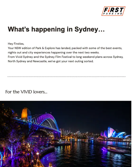 Express by First Parking promotional email
