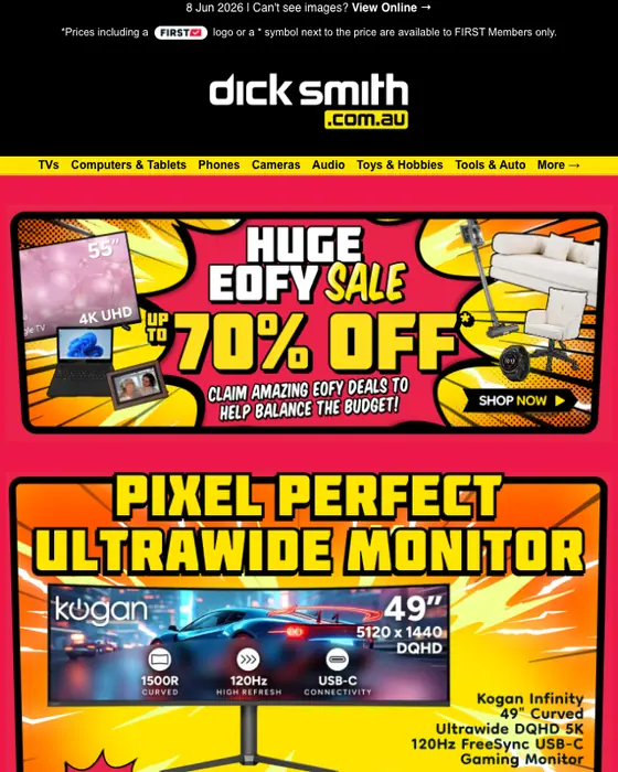 Dick Smith promotional email