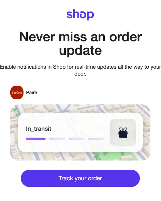 Shop email