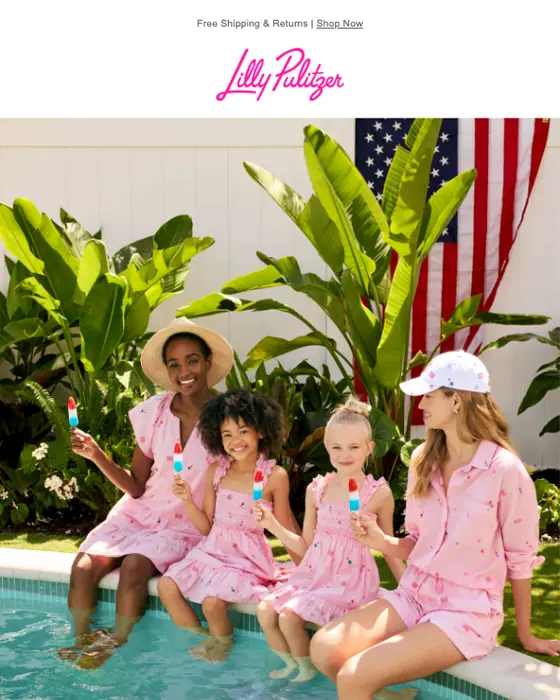 Lilly Pulitzer promotional email