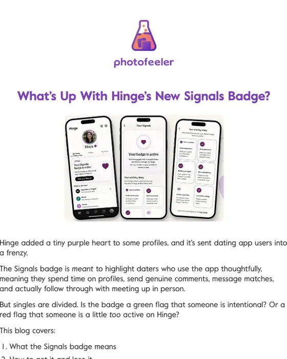 Photofeeler newsletter email