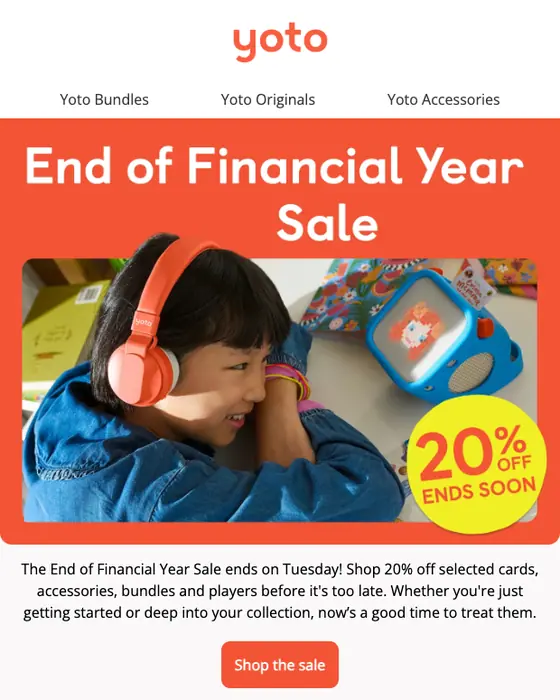 Yoto discount offer email