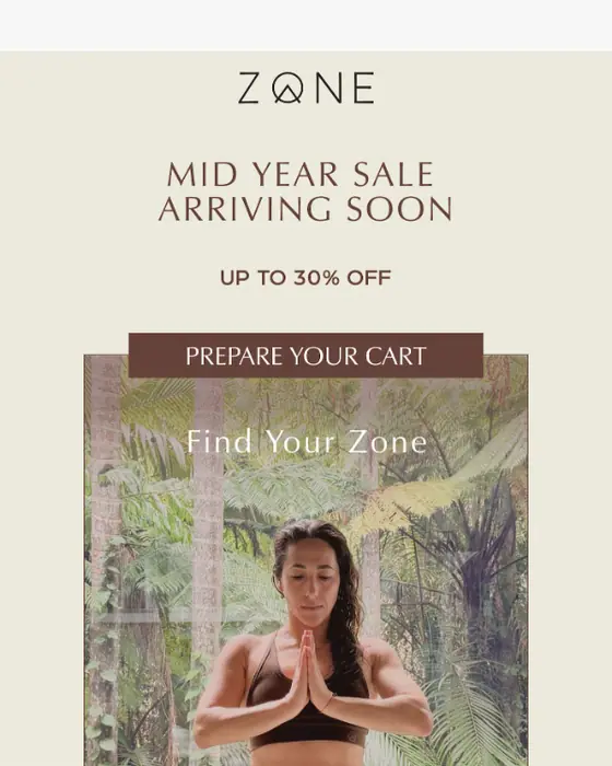 ZONE By Lydia sale email