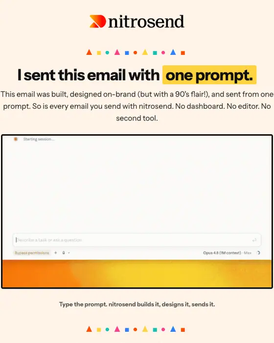nitrosend promotional email