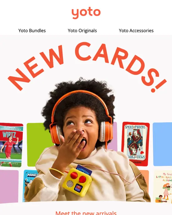 Yoto product launch email